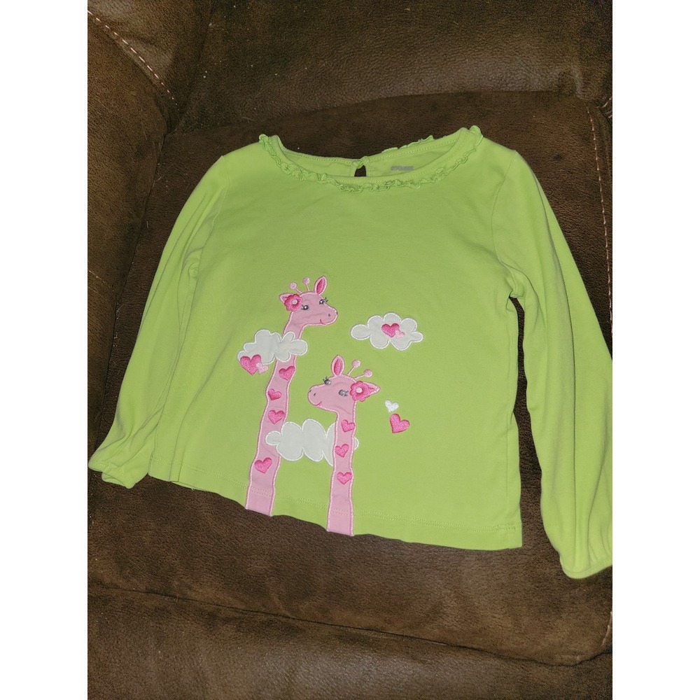 Gymboree lovable giraffe heart cloud top size 4t